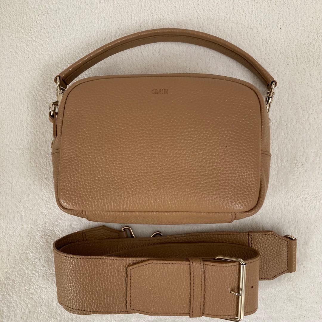 美品⭐︎chiiiibag ショルダーバッグ ハンドバッグ トープ