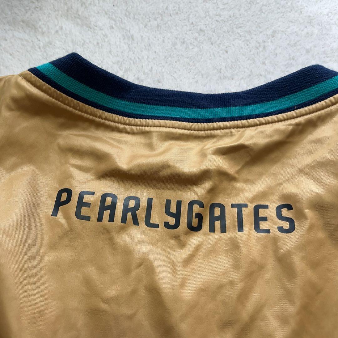 美品　パーリーゲイツ　リバーシブル　スニード　ゴールド　キャメル　フリース XL