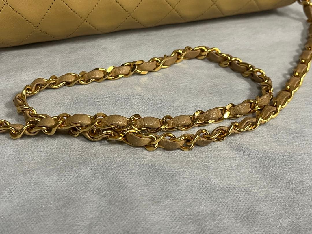 ☆【美品】CHANEL マトラッセ28 チェーンショルダー Sフラップ ベージュ