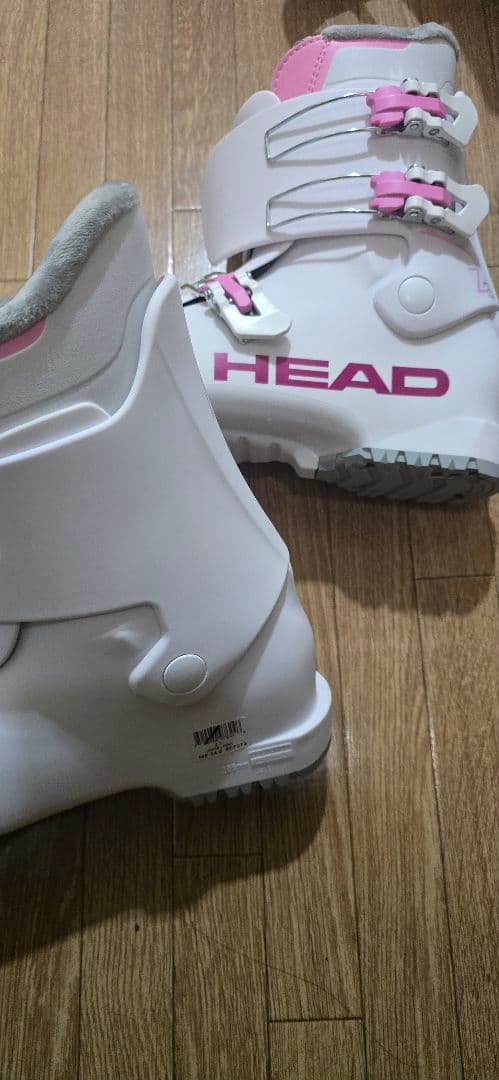 HEAD 子ども用スキー ブーツ ジュニア ホワイト/ピンク 24.5 新品