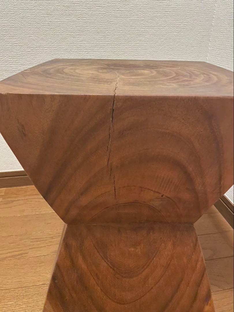 アンティーク木製スツール／椅子／花台