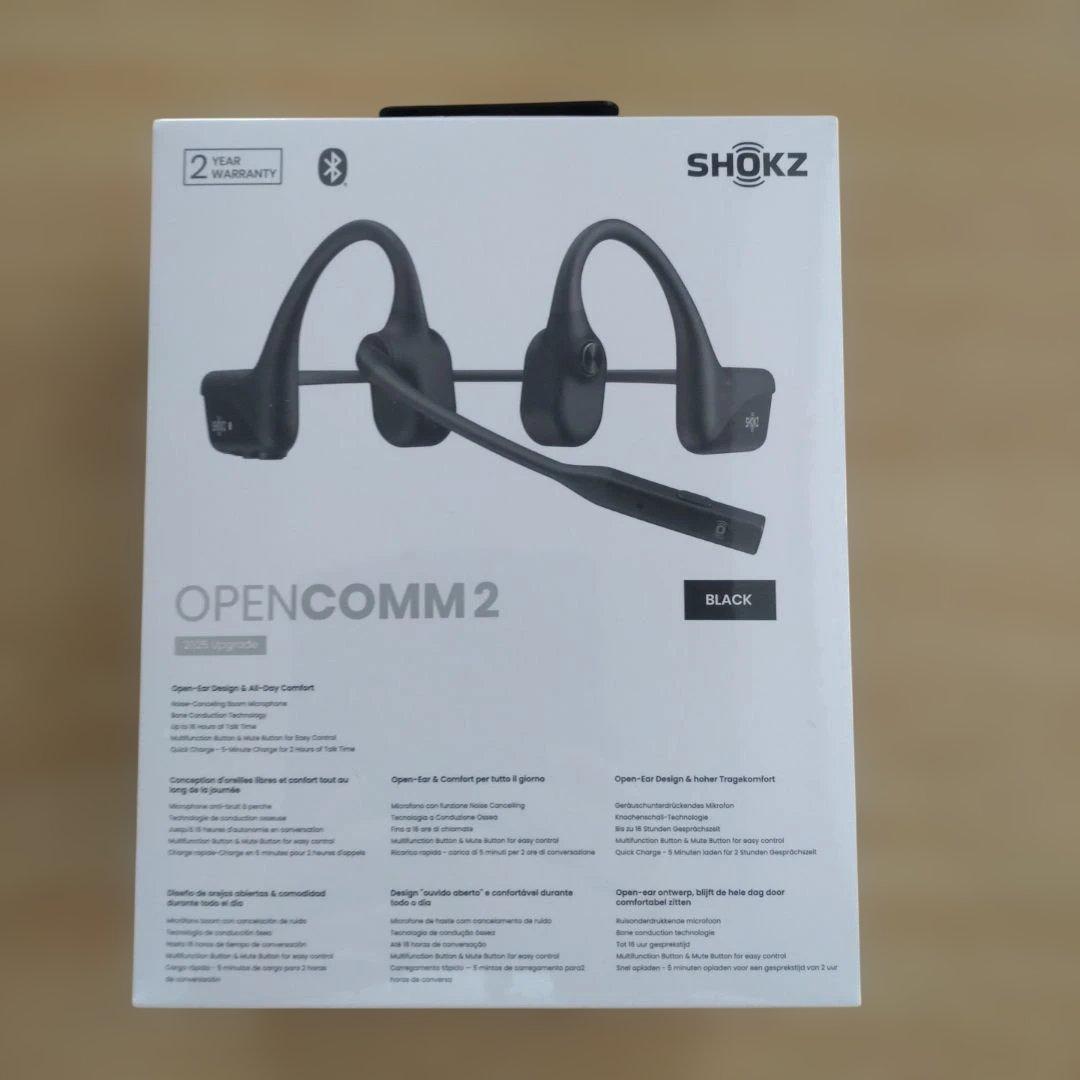 【SHOKZ】OPEN COMM2 2025 upgrade ブラック