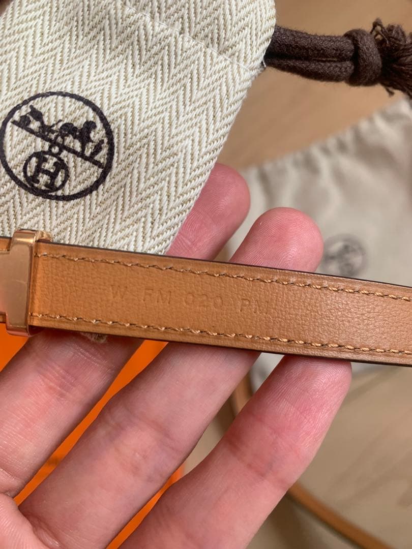 極美品HERMES エルメス　ベルトポップＨ　ブラック／ゴールド ピンクゴールド