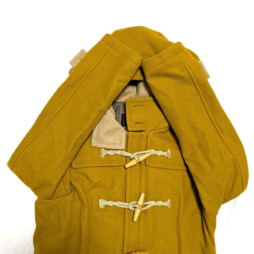 バーバリーブラックレーベル ダッフルコート ノバチェック マスタード M