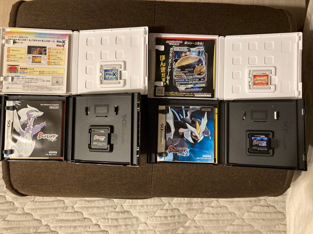 ポケットモンスター　ブラック、ブラック2、X、サン　4本セット