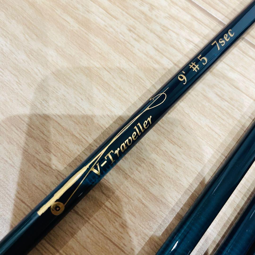 美品 V-TRAVELLER 9’ ＃5 7sec フライロッド