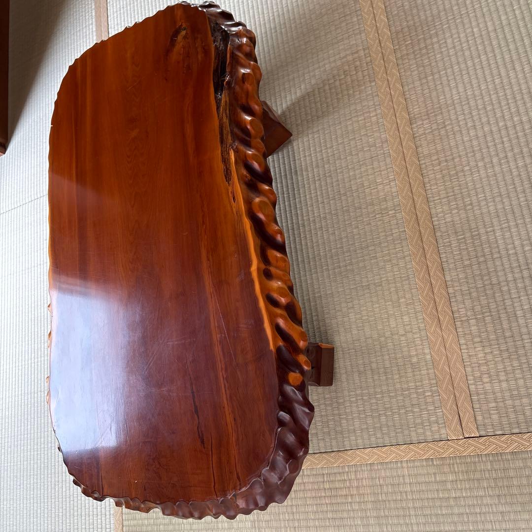 激震価格　最高級　天然無垢一枚板　ローテーブル　座卓　横長　貴重な逸品