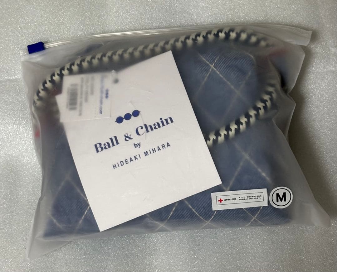 ✨Ball＆Chain スカーフ リボン柄 デニム　Ｍ　表参道店限定　完売　希少