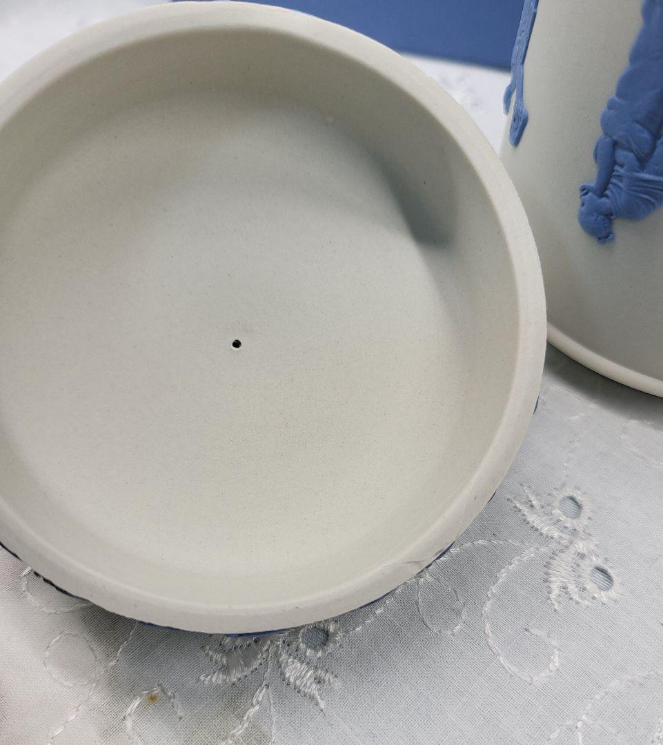 レア✨ウェッジウッド ジャスパー キャニスター ホワイト 茶葉 紅茶入れ ボトル