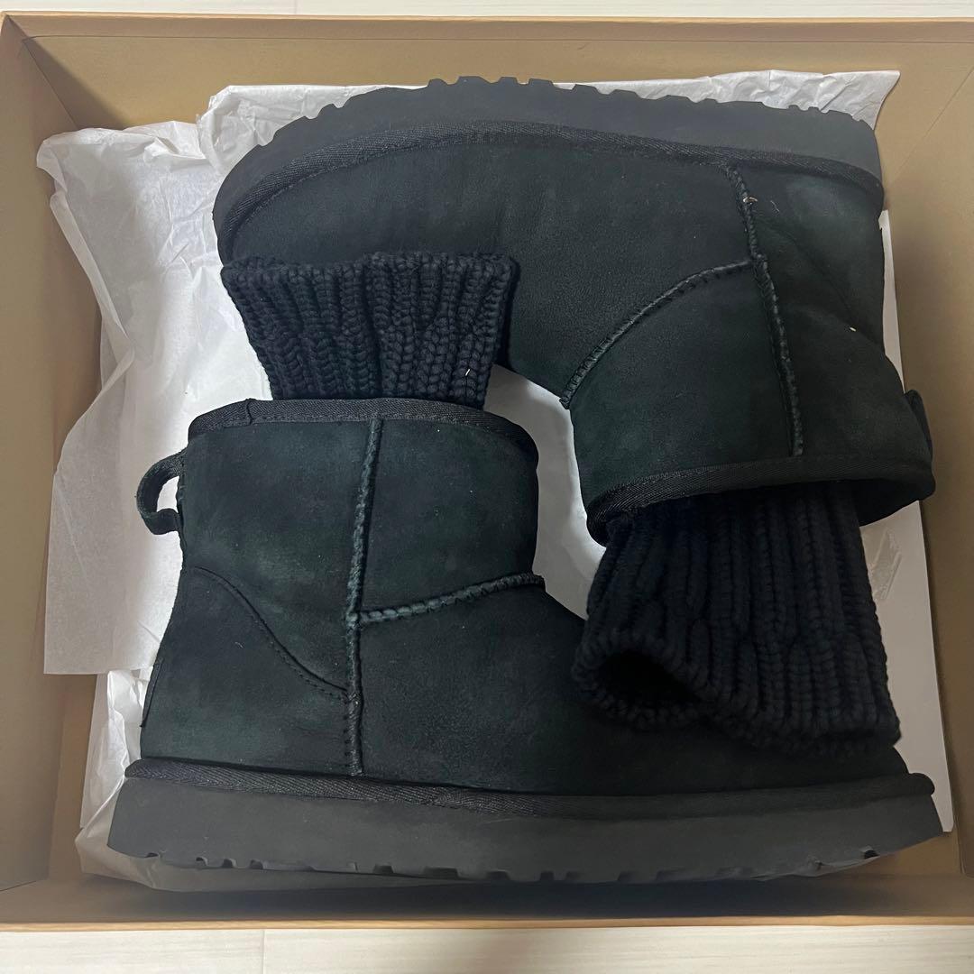 【最終値下げ‼️】UGG sacai ニット クラシックショートII ブラック