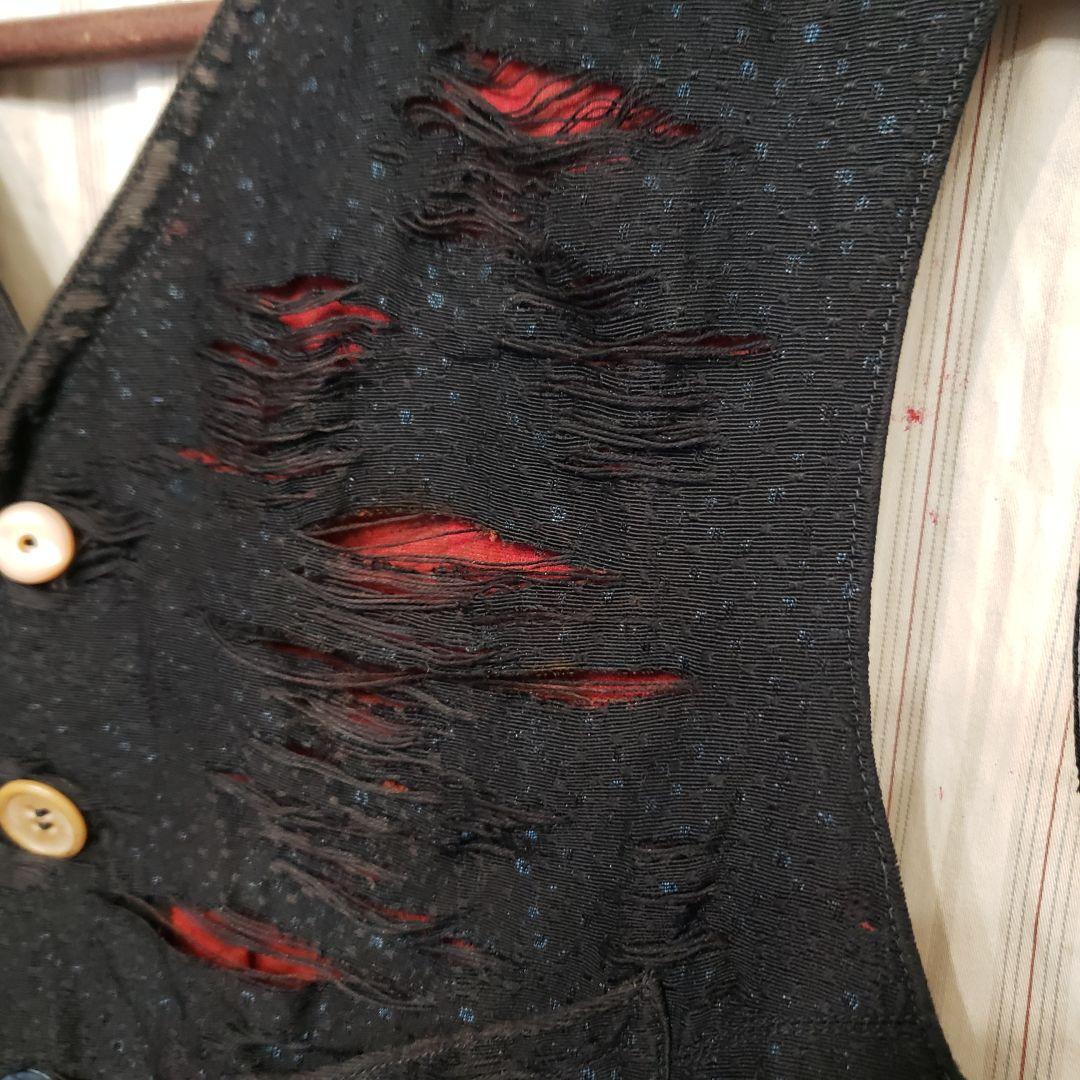 トップス France antique gilet original processing