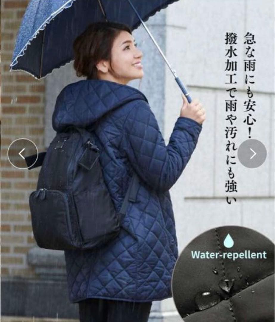 スウィートマミー キルティング ママコート 抱っこ おんぶ カーキ L