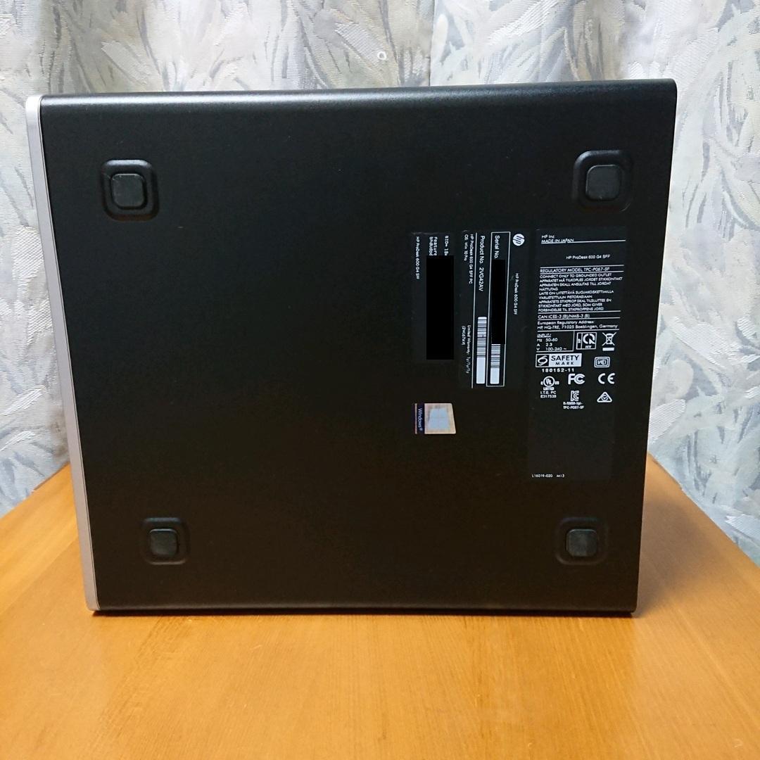 Windowsデスクトップ HP ProDesk 600G4 i5-8500/16GB/256GB SSD