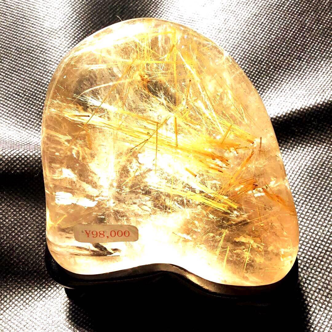 高品質　ルチルクォーツ置物　透明度高い　パワースートン　在庫処分　1点限定