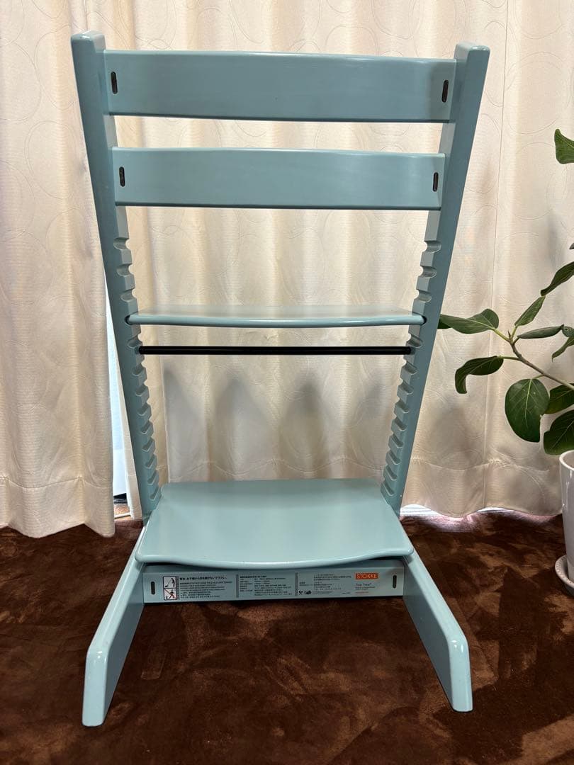 STOKKE トリップトラップ　シリアル6 アクアブルー　ベビーセット付き