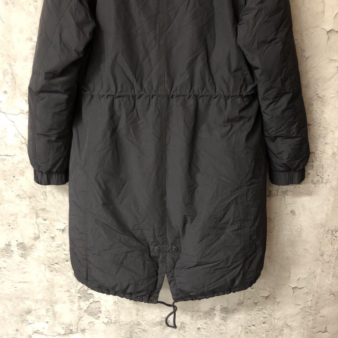 刺繍　肩ロゴ　ブラック　M ザノースフェイス　中綿　ナイロンコート