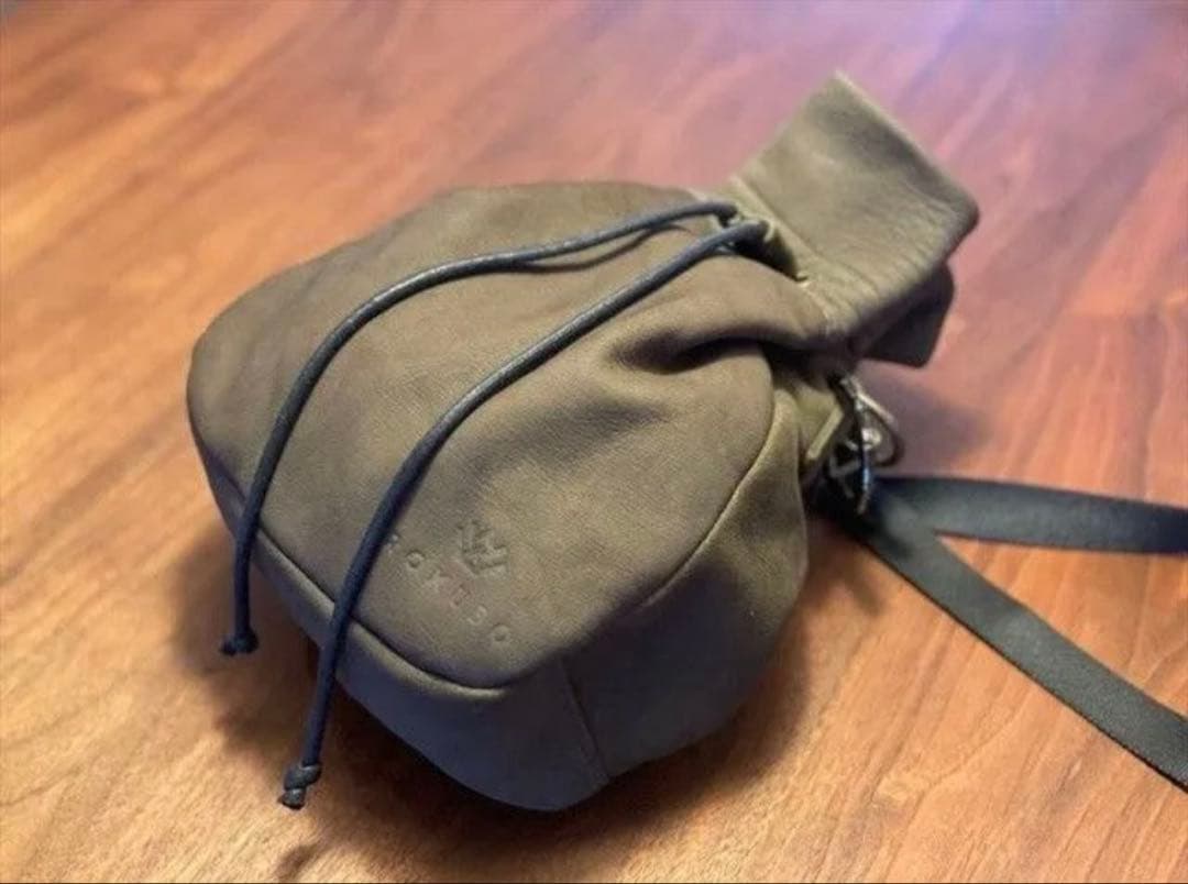 新品未使用 エゾ鹿革レザーバッグ ミニショルダーバッグ ROKUBO 一生モノ