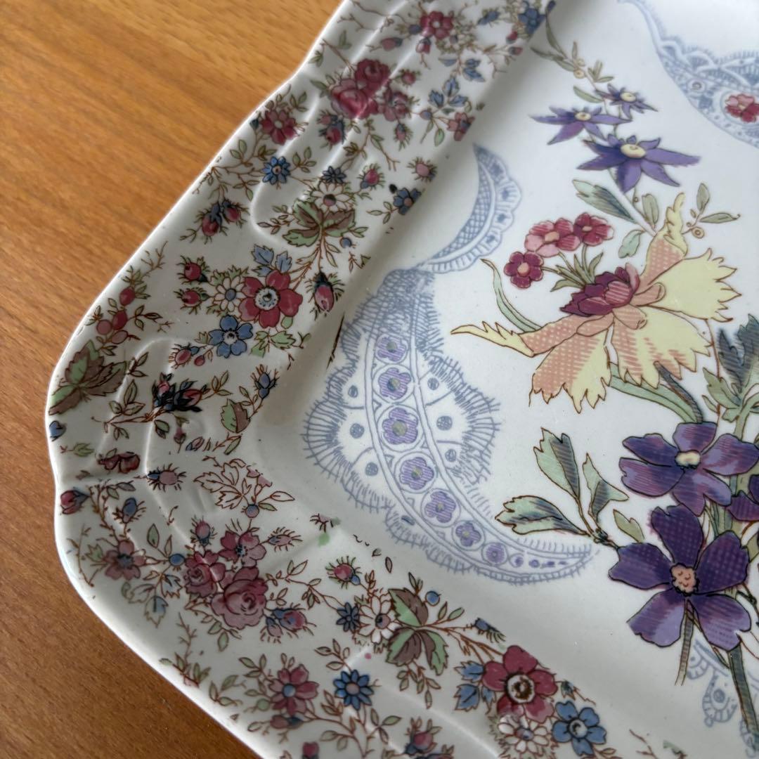 サルグミンヌ ラヴァリエール 平皿 フランスアンティークLavalliere