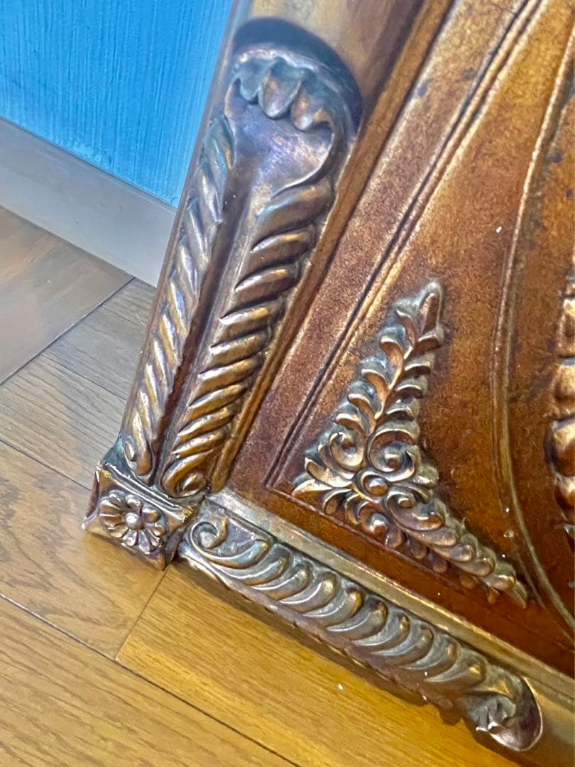 【高級豪華鏡/希少特大サイズ】大人気のアンティーク調 壁掛け鏡 ウォールミラー