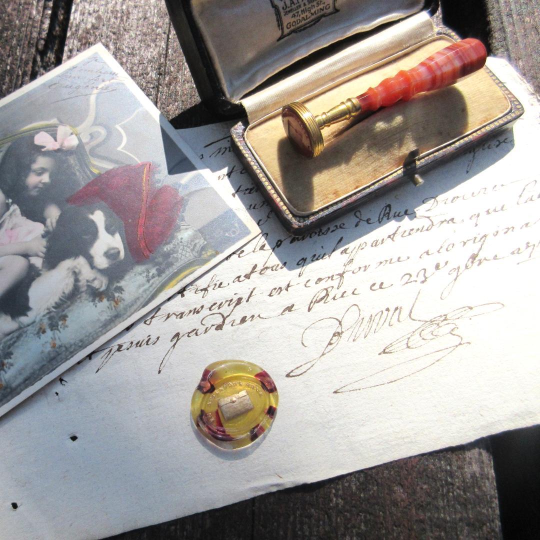 ✧˖*高貴✧*♪レディ*♡アンティーク☆*̣̩インタリオ✧デスクシール˖*✧*