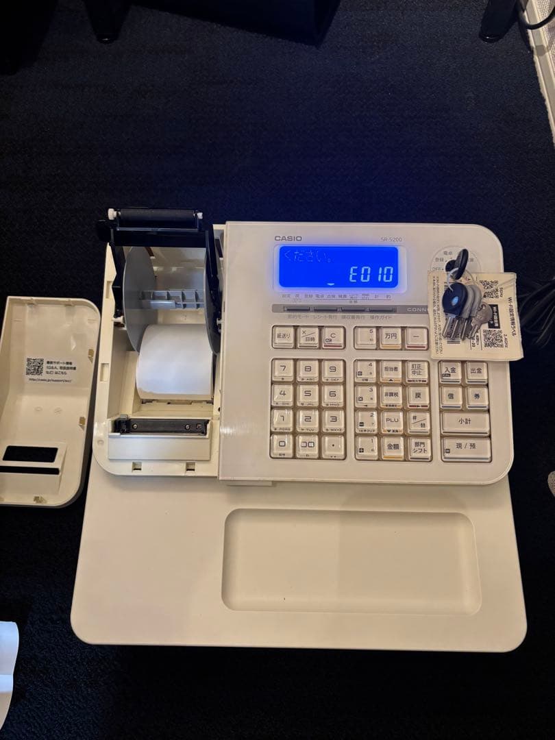 CASIO SR-S200-WEカシオ電子レジスターBluetoothスマホ連携