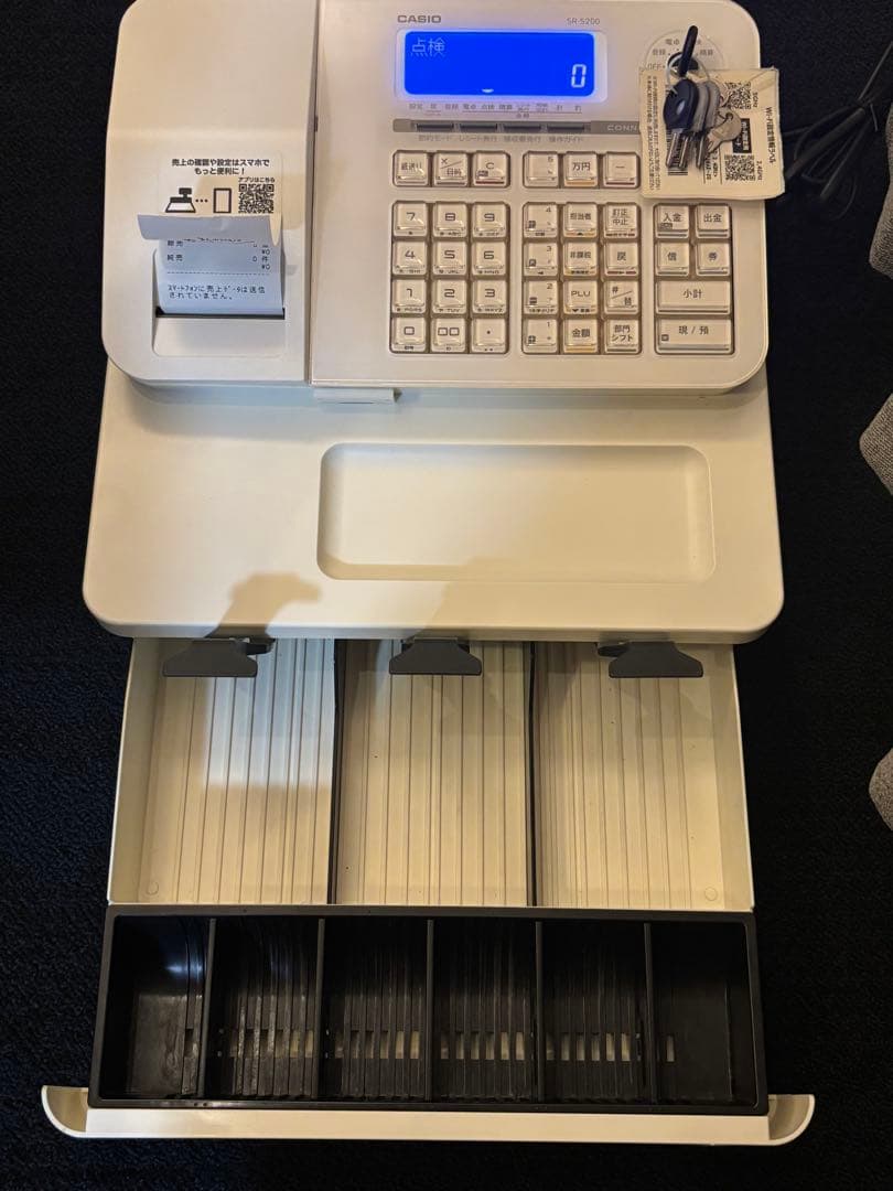 CASIO SR-S200-WEカシオ電子レジスターBluetoothスマホ連携
