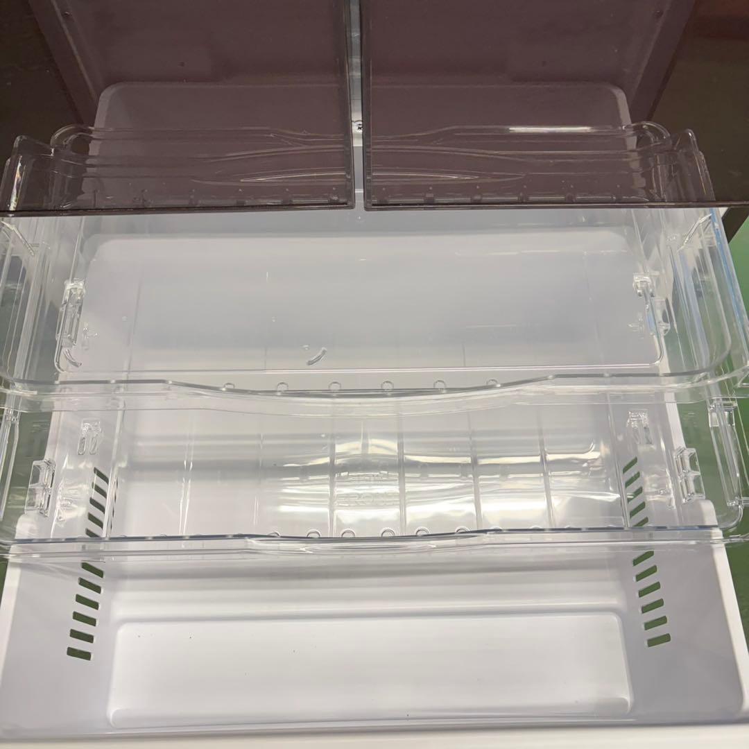 635 日立　大型冷蔵庫　400L強　小型　家庭用　右開き　自動製氷　ブラウン