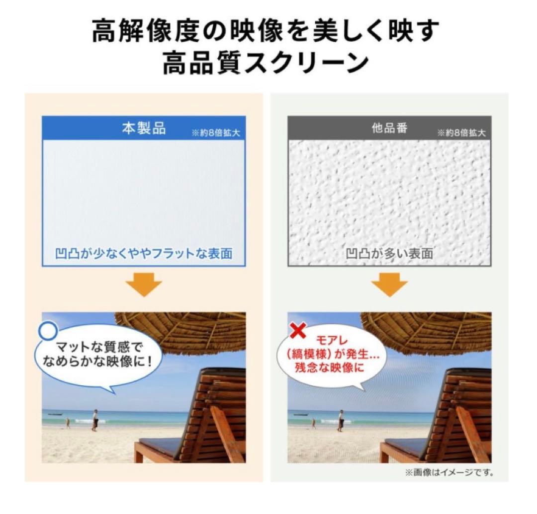 プロジェクタースクリーン 80インチ 巻き上げ式 16：9 100-PRS018