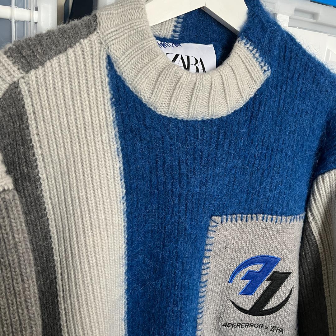 新品 Ader Error x Zara パッチワークオーバーサイズニット