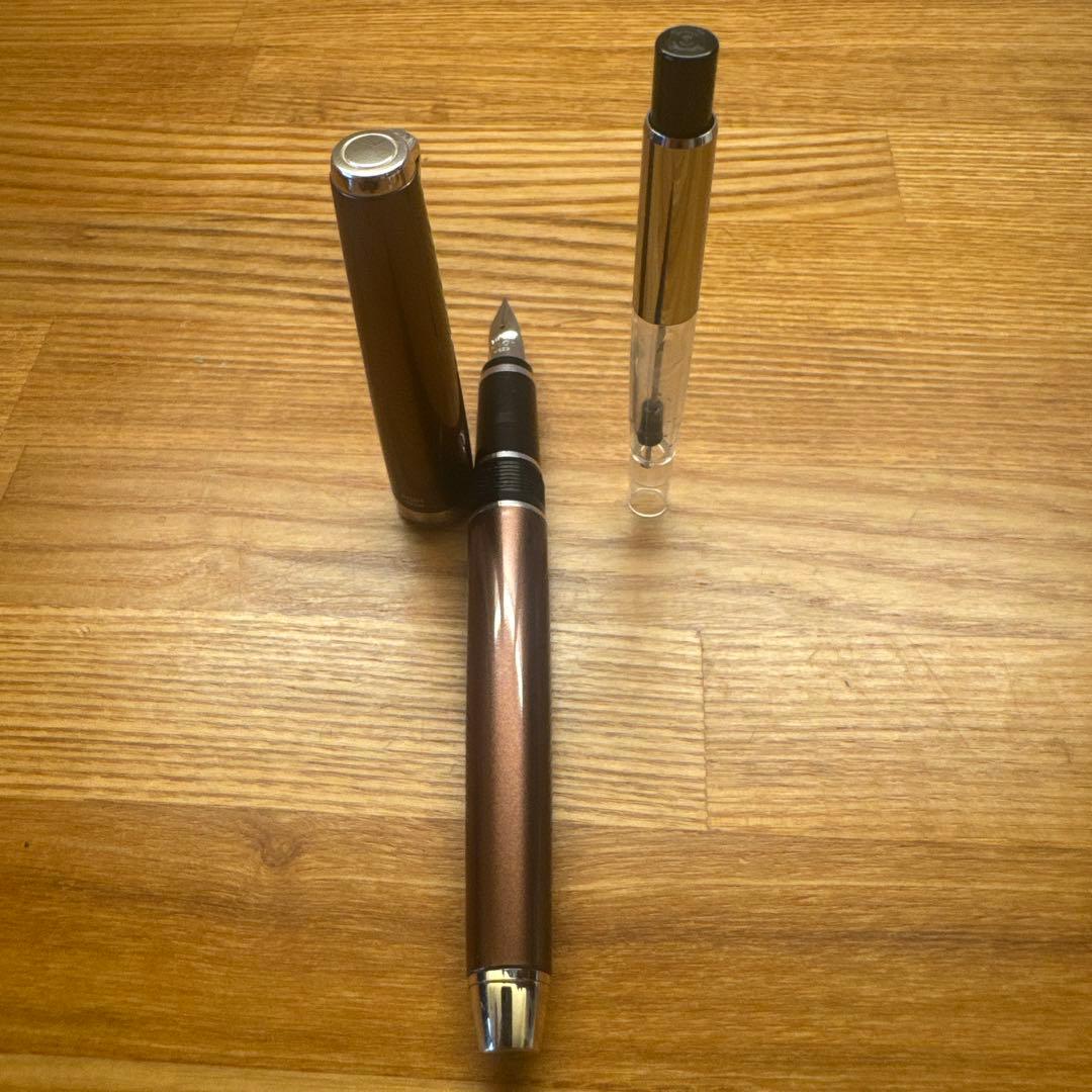 パイロット万年筆エラボーブラウン 極細字軟(SEF) FE-25SR-BNSEF
