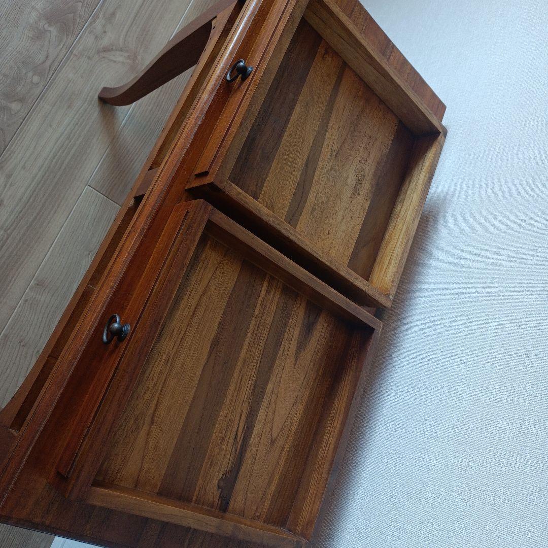 【 ギギliving 】 チーク無垢材 デスク 猫足