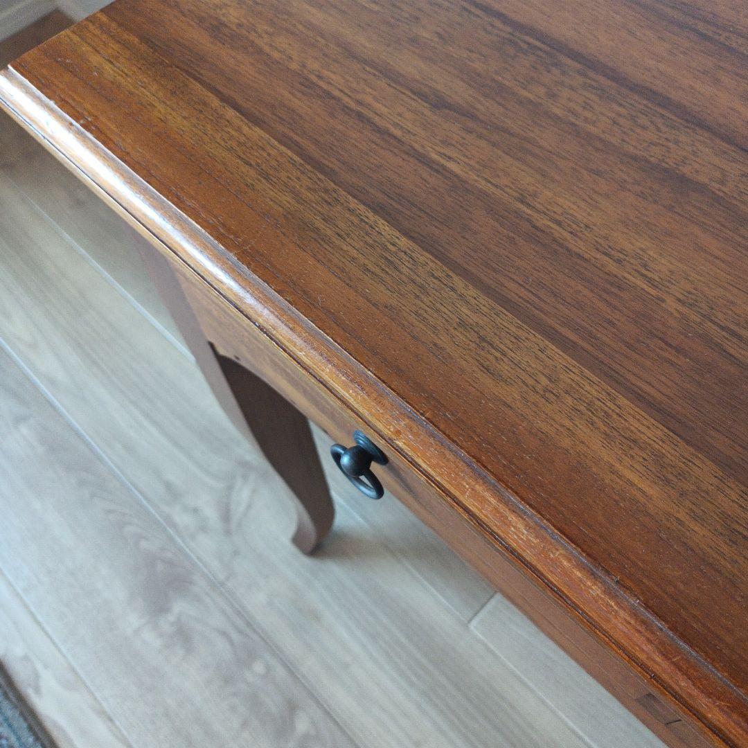 【 ギギliving 】 チーク無垢材 デスク 猫足