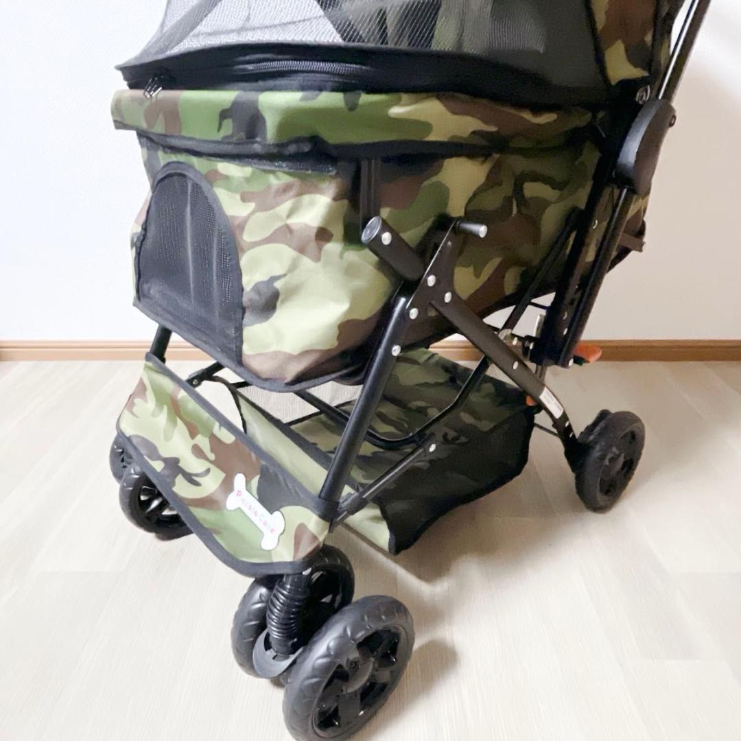 ピッコロカーネ PRIMO プリモ 迷彩柄 カモフラージュ ペットカート 対面式