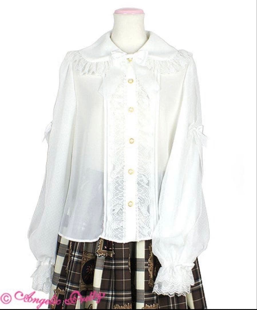Angelic pretty Sugaryシフォン長袖ブラウス