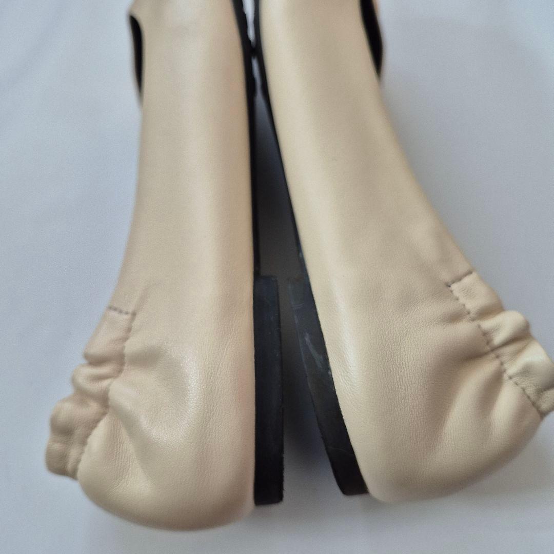 美品✨トリーバーチ TORY BURCH クレア キャップトゥ バレエ US7