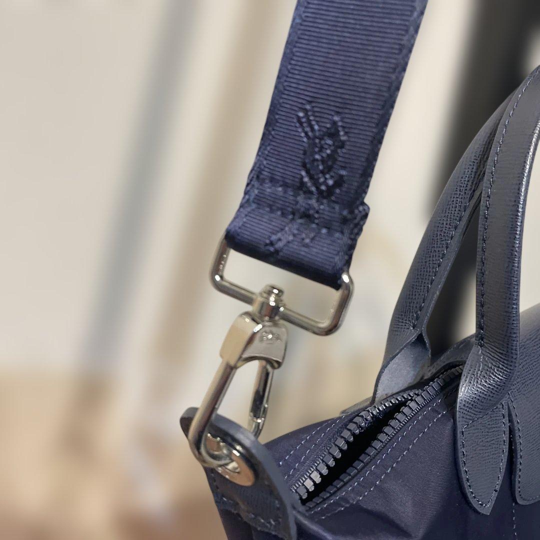 Longchamp ルプリアージュ ネイビー M 2ウェイショルダーバッグ