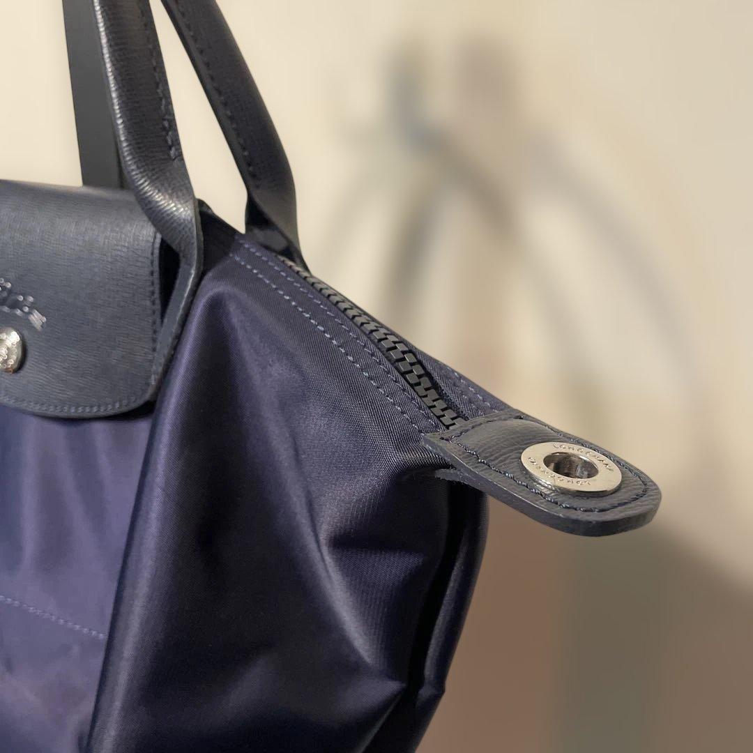 Longchamp ルプリアージュ ネイビー M 2ウェイショルダーバッグ