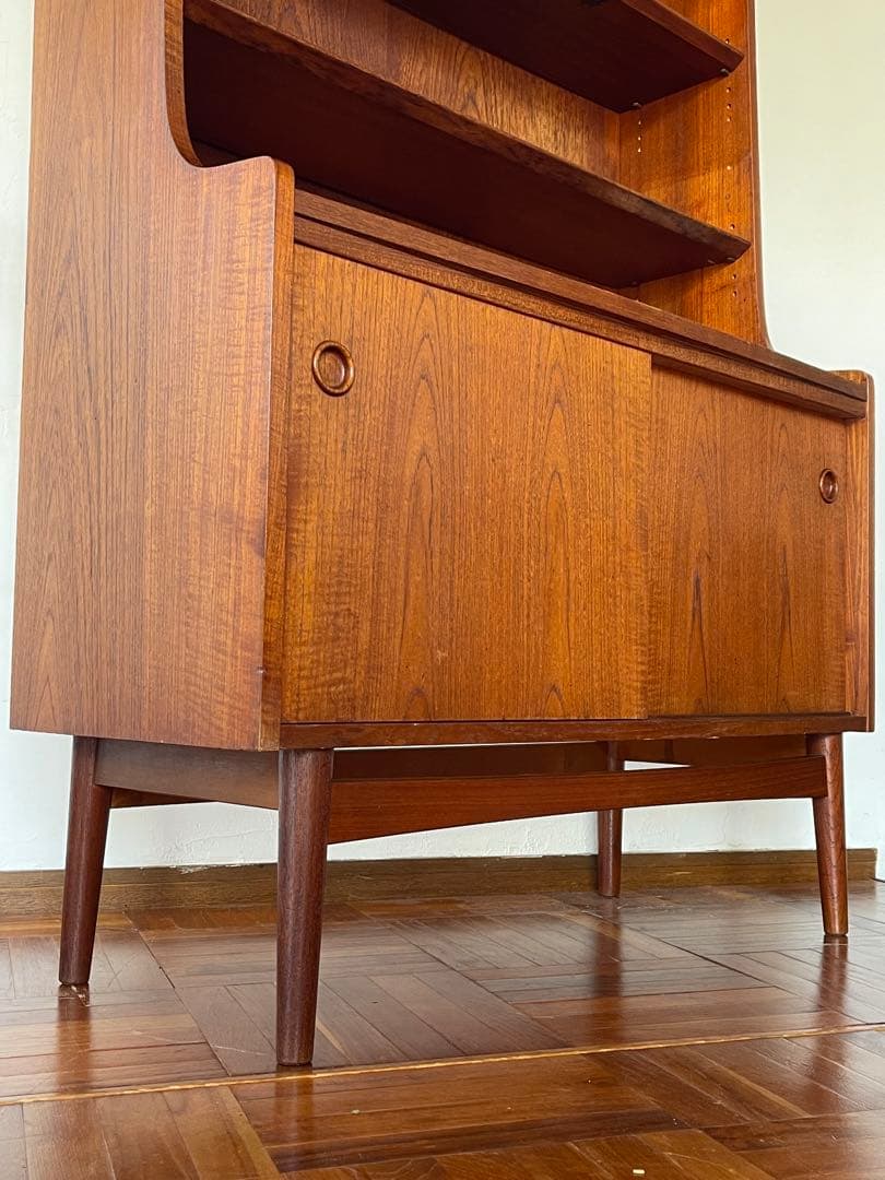 北欧 デンマーク ヴィンテージ チーク オイルフィニッシュ ブックシェルフ