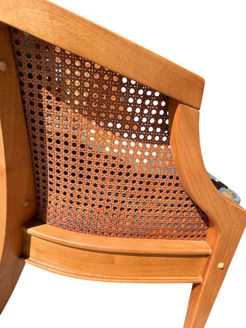 KZ030 【廃盤】三越ブルージュ　カントリーハウス　ラタン　籐　1Pソファ