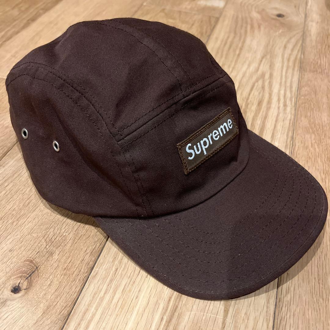 レアカラー 未使用　supreme シュプリーム キャップ　初期 ブラウン