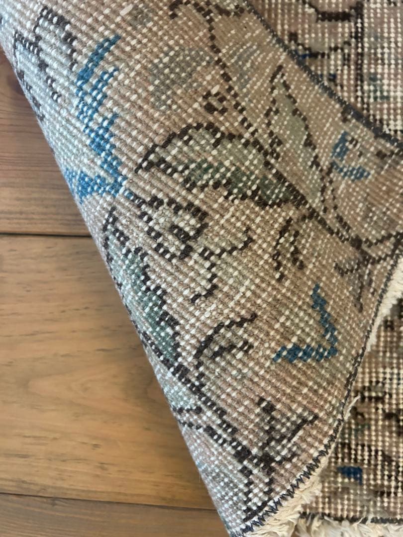 ビィンテージラグ　オーバダイ　トルコラグ