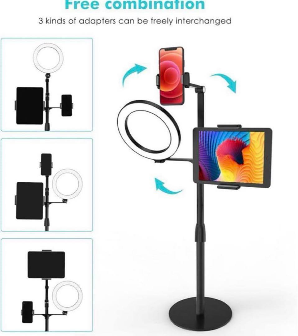 3-in-1 自撮りデスクトップ ライブスタンド 高さ調節可能viozon