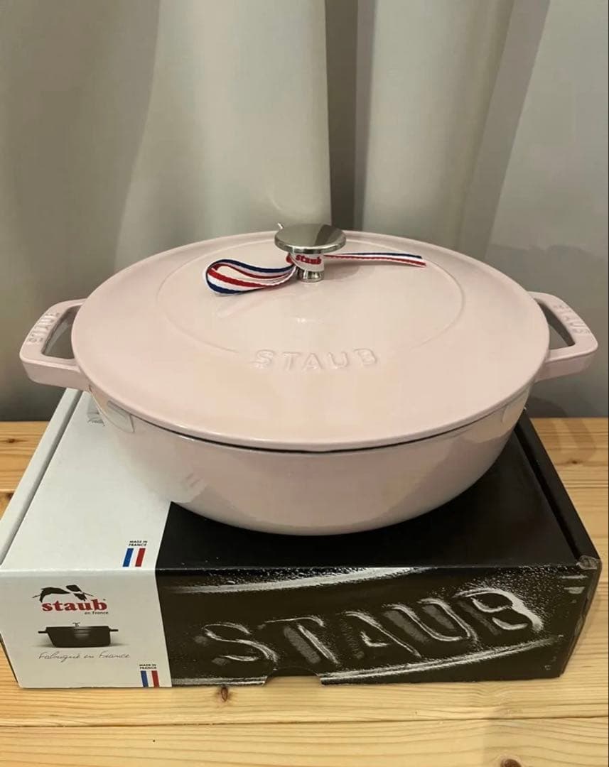 【新品】【正規店】staub ブレイザーソテーパン24cm　ソルベローズ