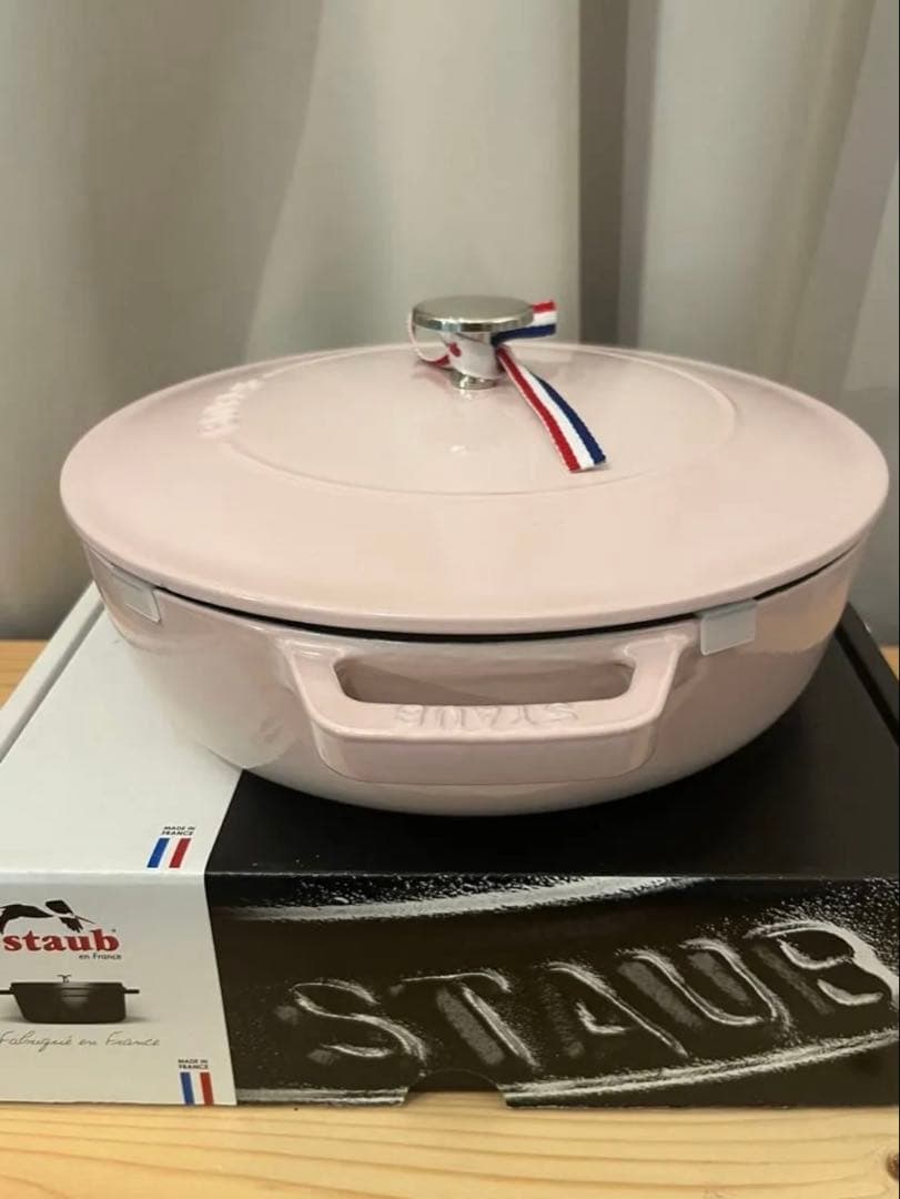 【新品】【正規店】staub ブレイザーソテーパン24cm　ソルベローズ