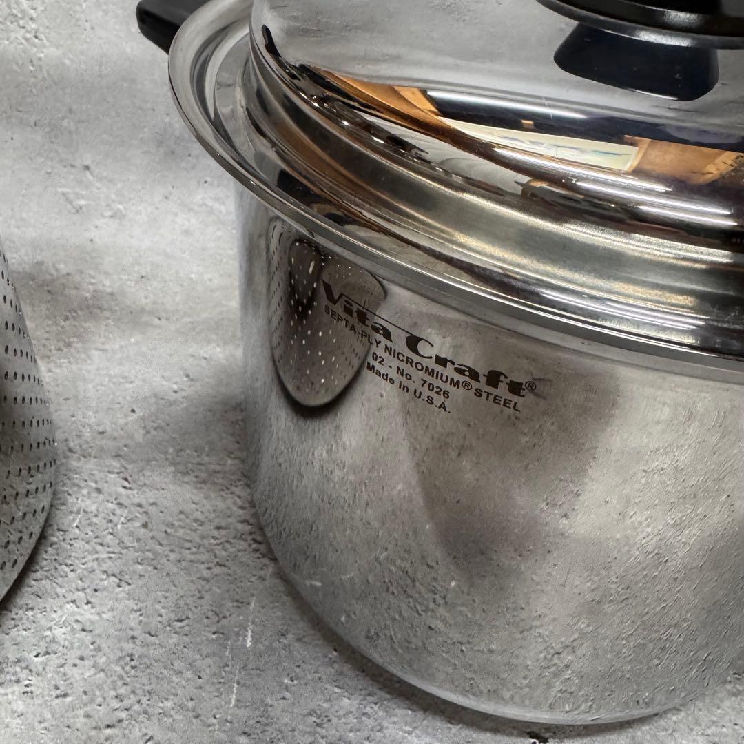 VitaCraft　ビタクラフト 両手鍋　深型　No.7026 3点セット