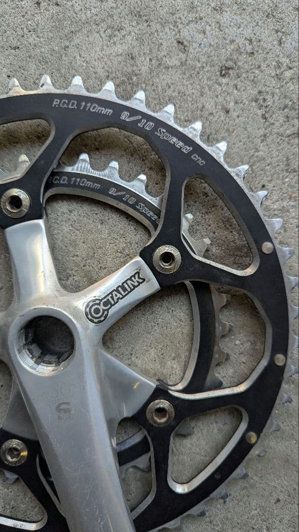 軽量 レア Sugino スギノ コスペア 50/36 コンパクト110pcd