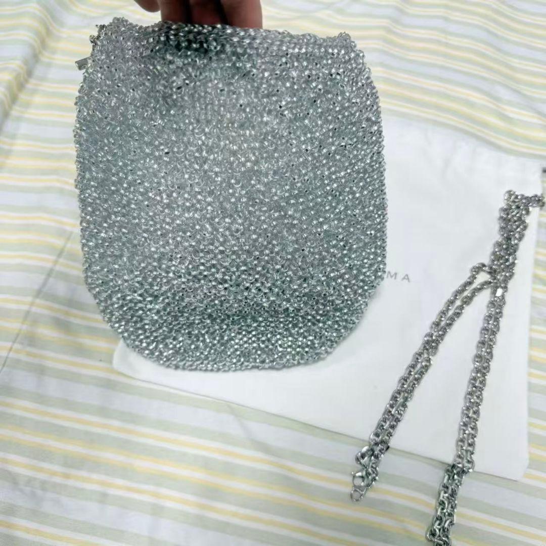 ANTEPRIMA シルバー メッシュデザイン ショルダーバッグ