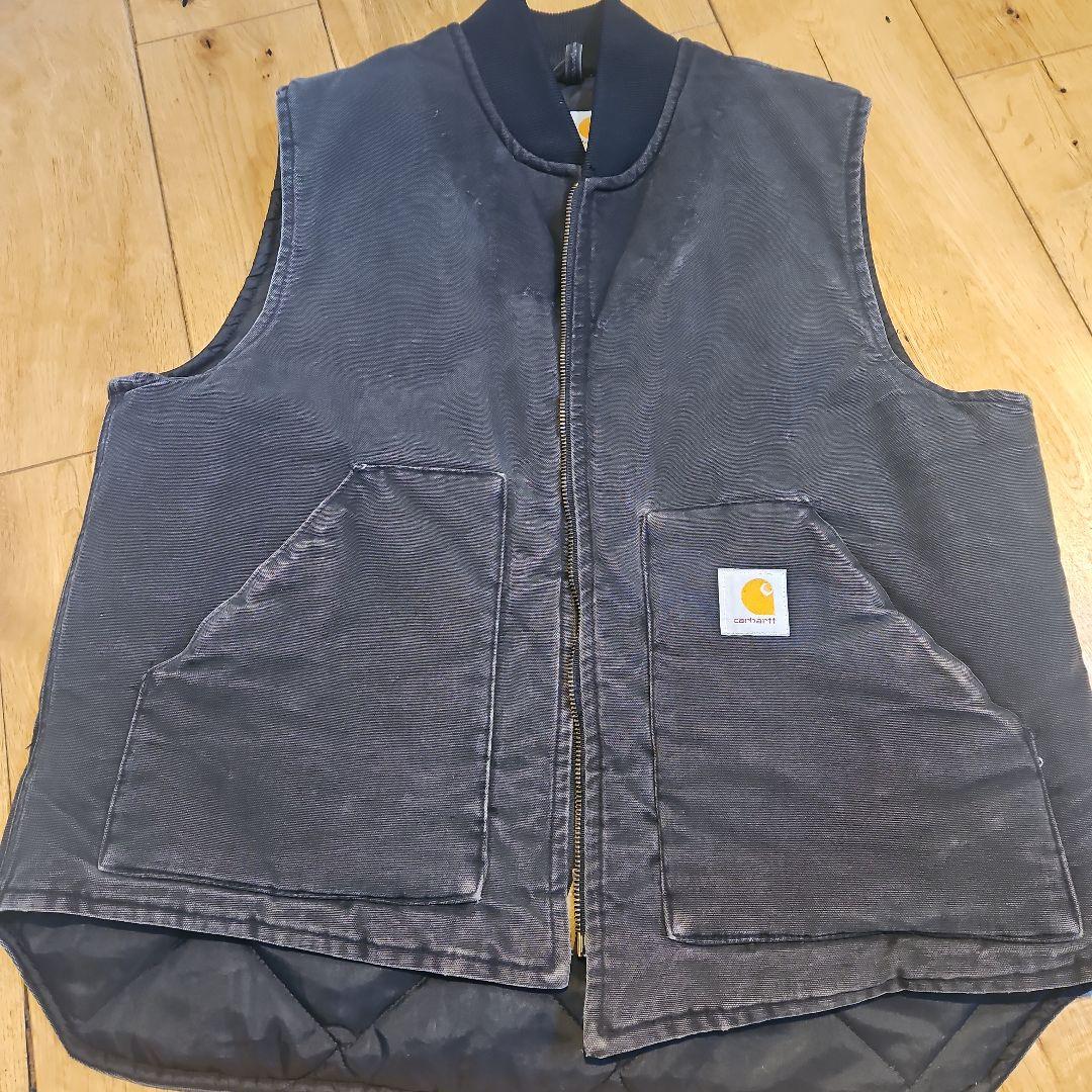 Carhartt 　ダックベスト　USA製　フェード