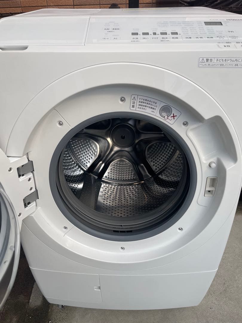 最新モデル❗️未使用に近い❗️25年製 日立ドラム式洗濯機 BD-SW120ML