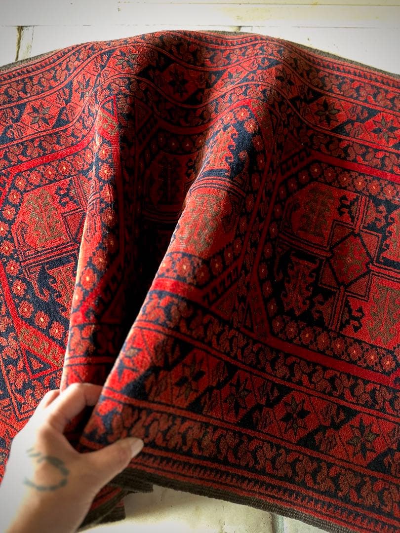 トライバルラグ　ヴィンテージラグ　アフガン　トルクメン　エルサリ　プリミティブ